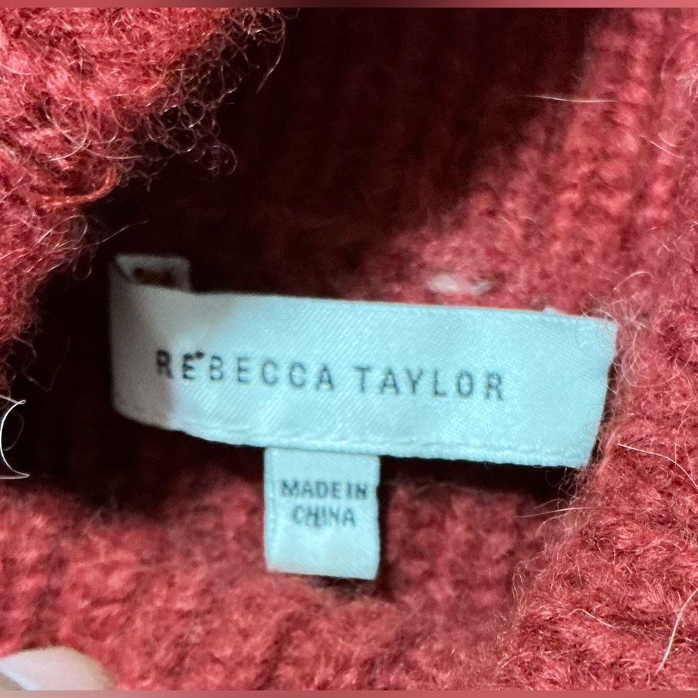 REBECCA TAYLOR CHAINETTE ALPACA WOOL SWEATER XL - Picture 9 of 14